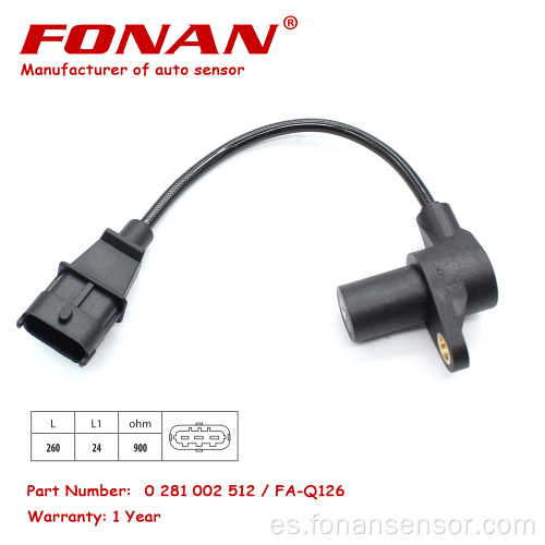 Sensor de posición del cigüeñal CKP 0281002512 para Iveco diariamente